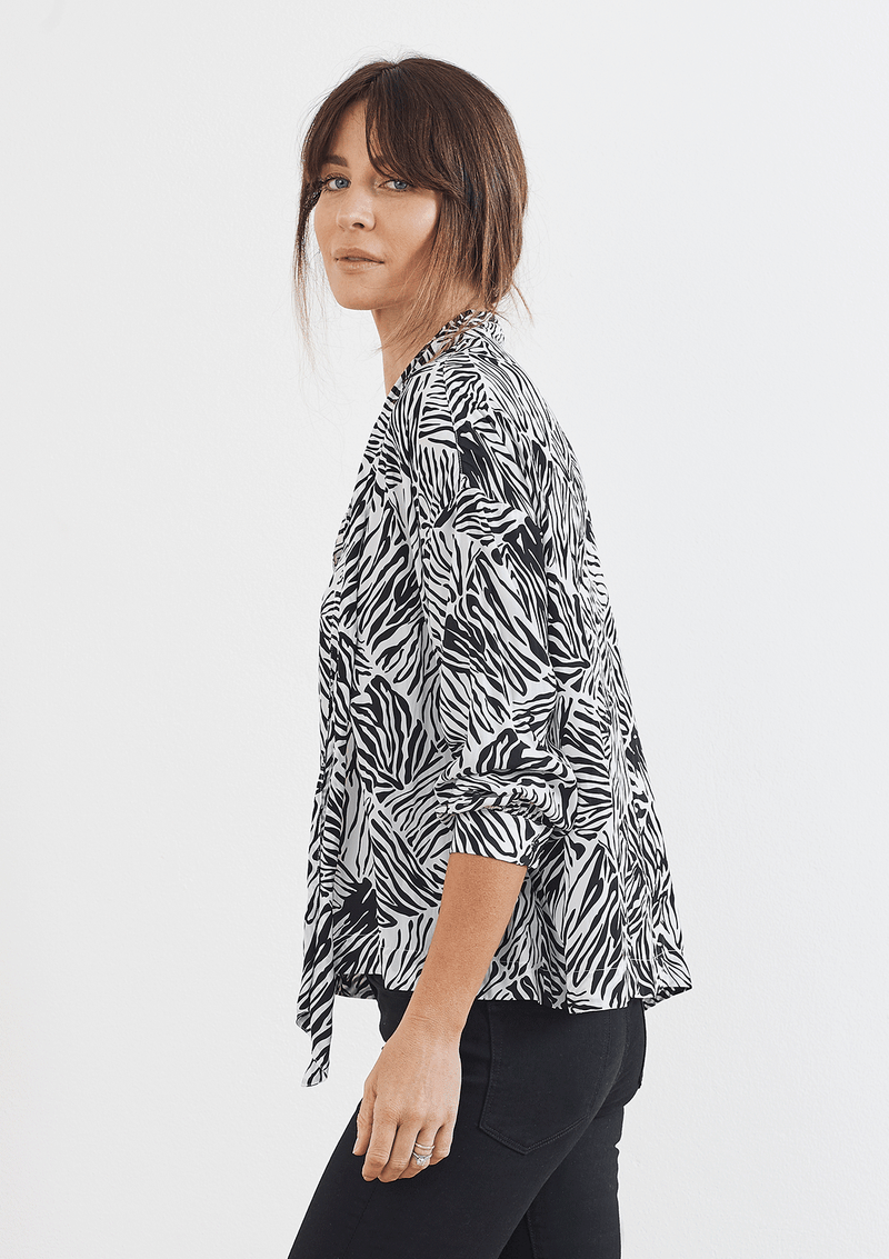 Mela Purdie Animal Check Scarf Shirt