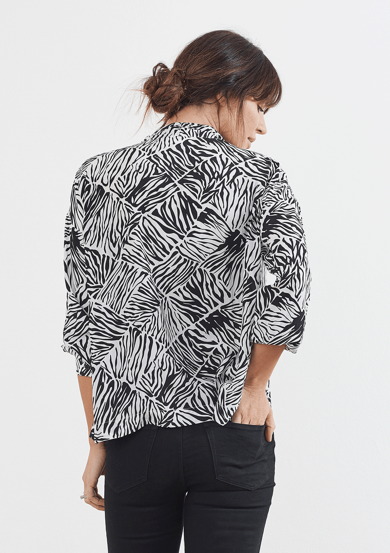 Mela Purdie Animal Check Scarf Shirt