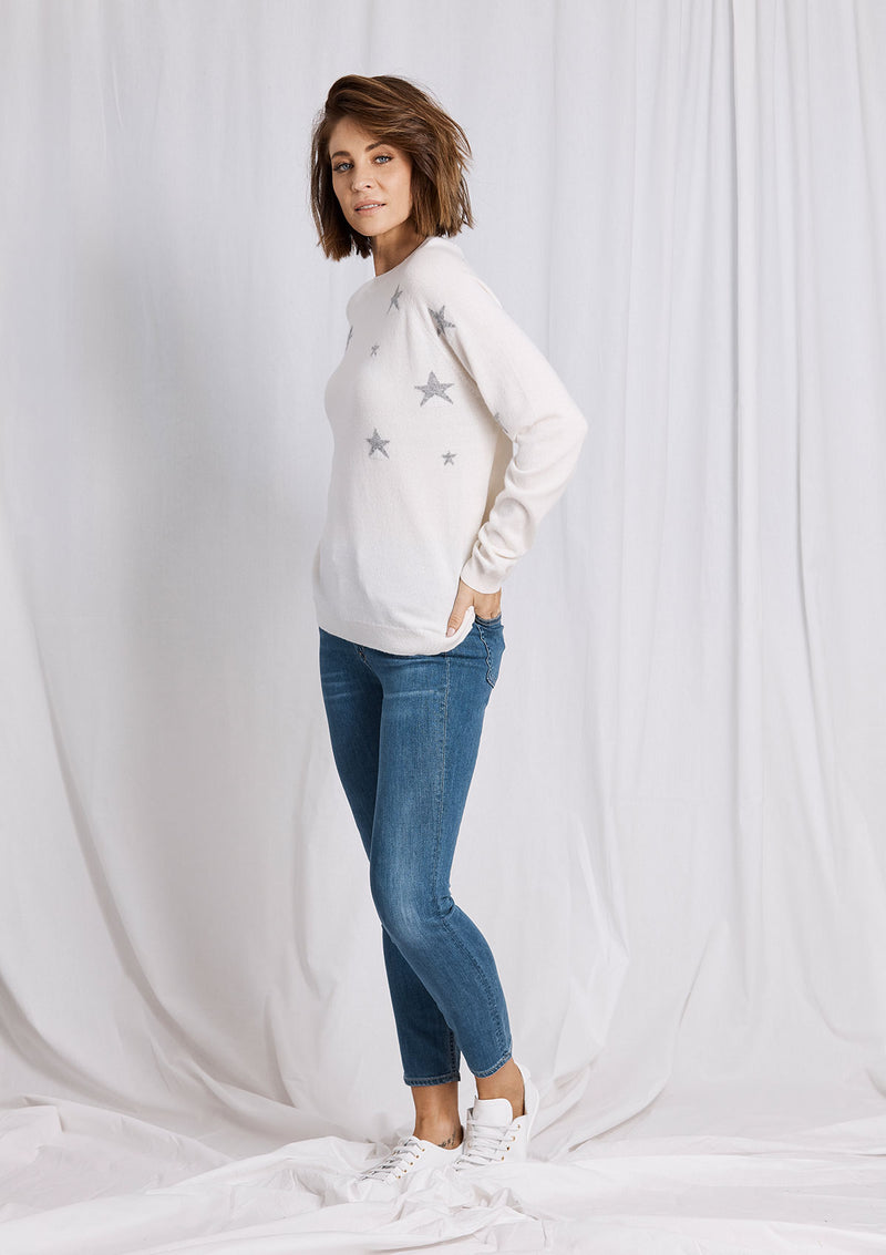 Khlassik All the Stars Ivory Cashmere Sweater