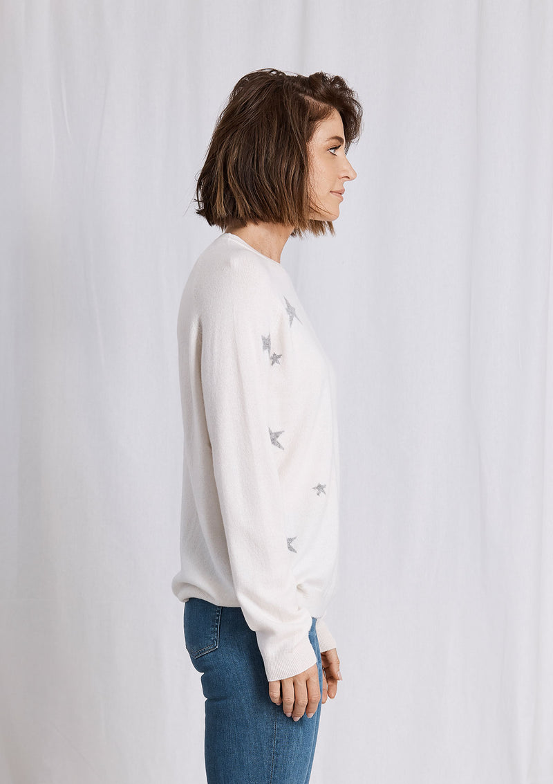 Khlassik All the Stars Ivory Cashmere Sweater