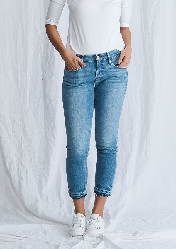 FRAME Le Garçon Crop Jeans