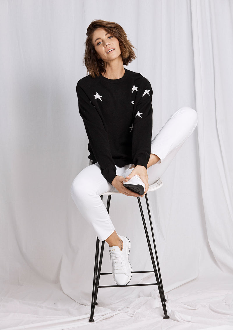 Khlassik All the Stars Black Cashmere Sweater