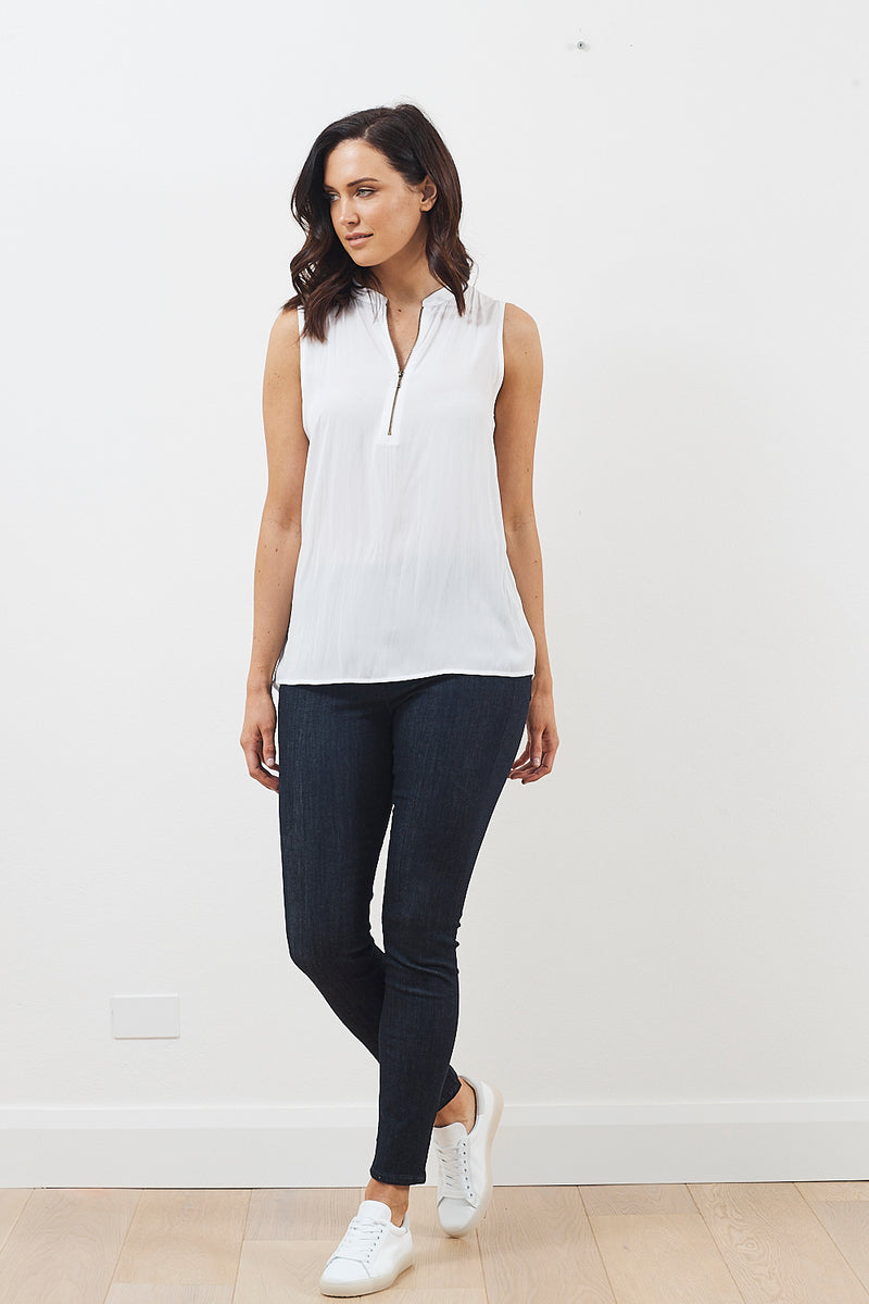Mela Purdie Macro-Mousseline Zip Tank AW19