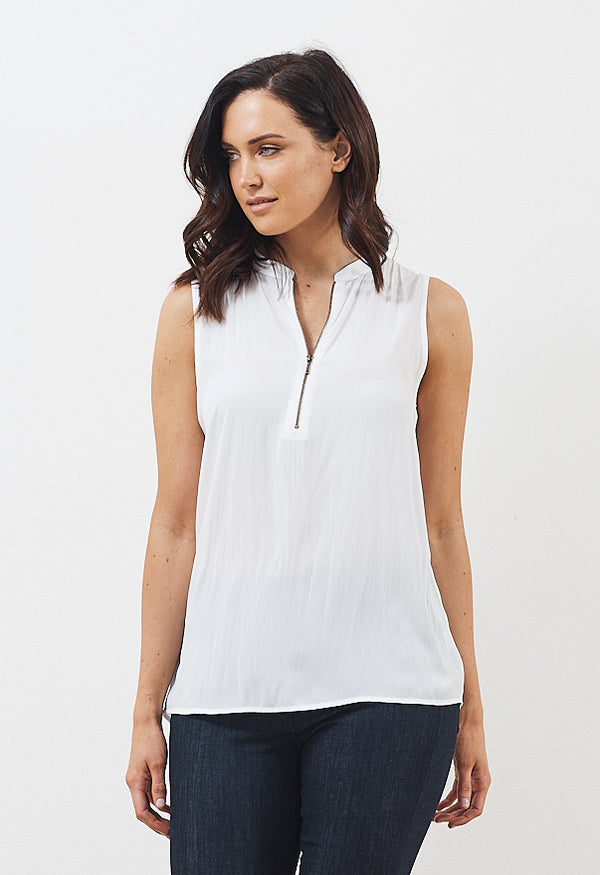 Mela Purdie Macro-Mousseline Zip Tank AW19