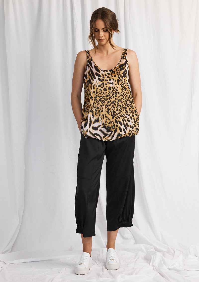 Mela Purdie Sunset Animal Print Halo Tank