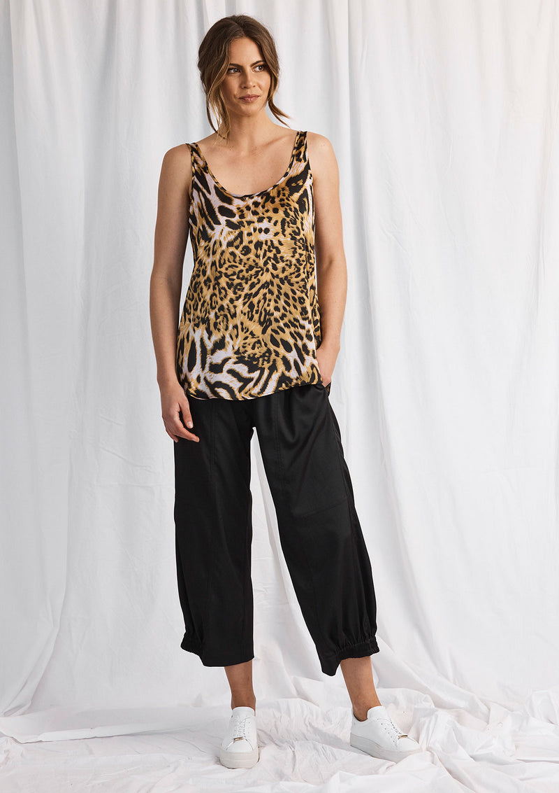 Mela Purdie Sunset Animal Print Halo Tank