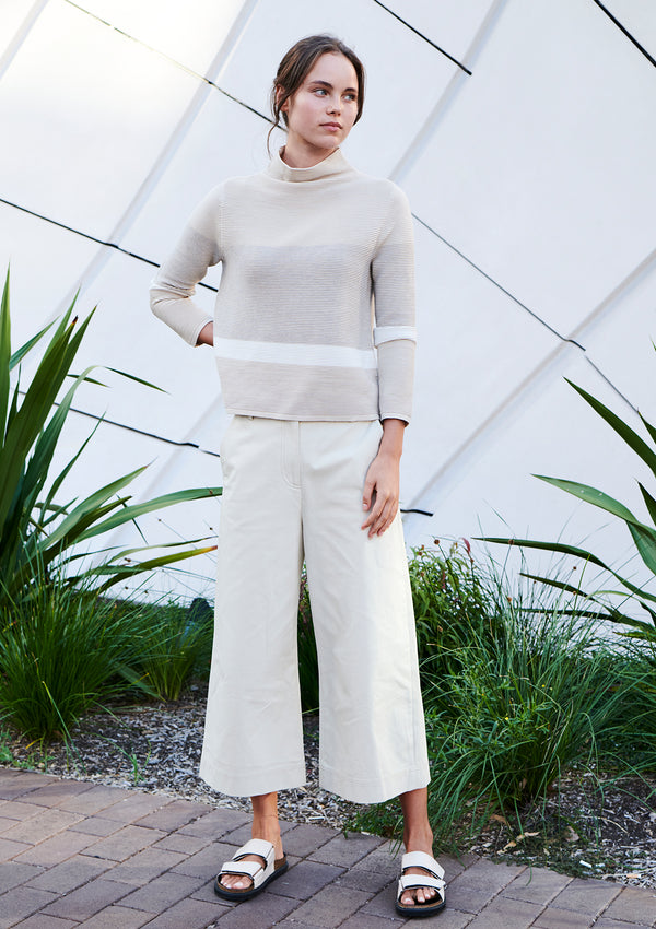 POL Linear Ribbed Knit