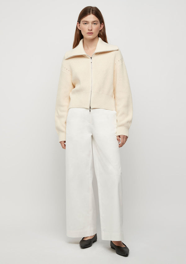 FRIEND of AUDREY Astrid Double Zip Cotton Cardigan