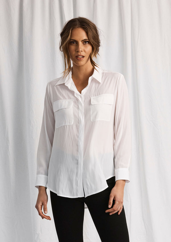 Mela Purdie Macro-Mousseline Soft Pocket Shirt