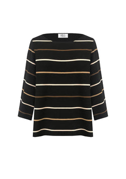 Mela Purdie Dune Stripe Relaxed Boatneck