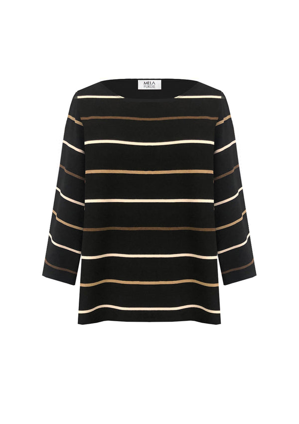 Mela Purdie Dune Stripe Relaxed Boatneck