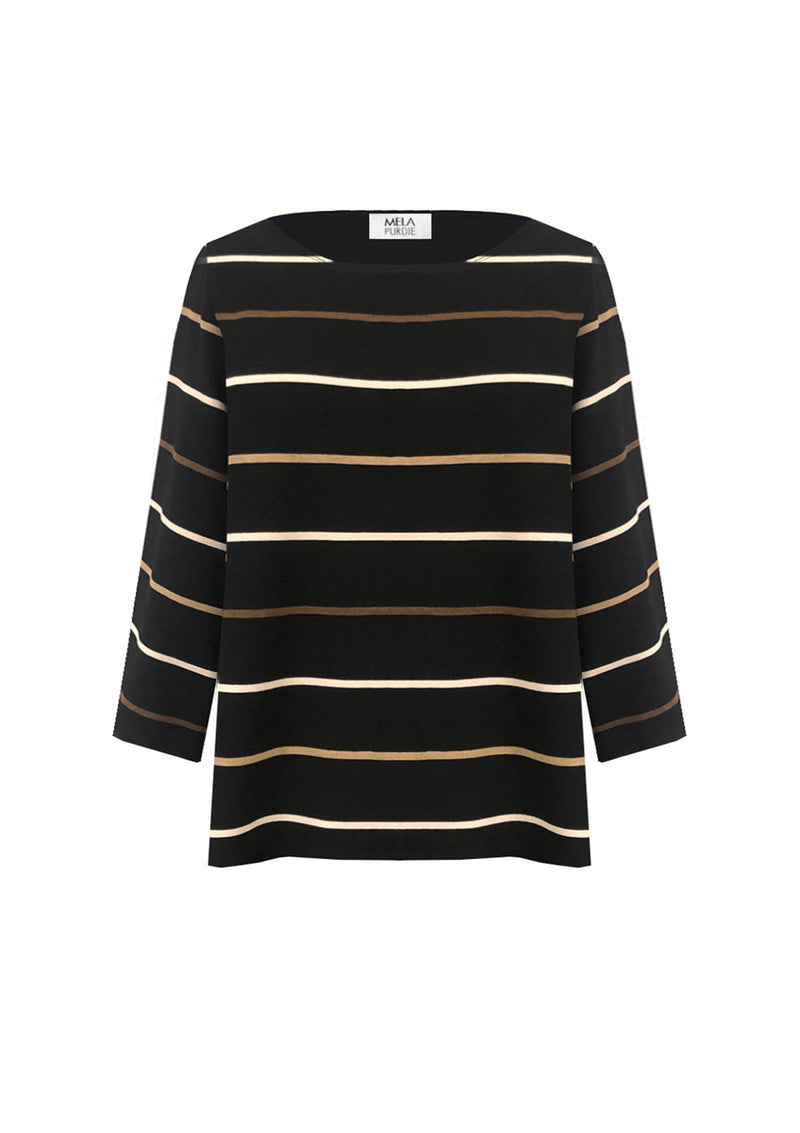 Mela Purdie Dune Stripe Relaxed Boatneck
