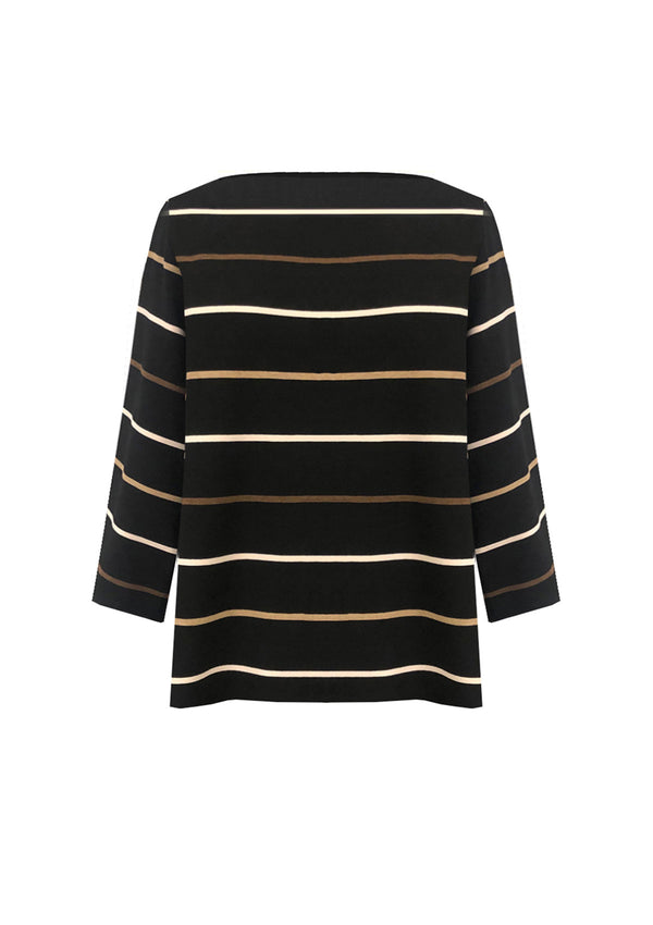 Mela Purdie Dune Stripe Relaxed Boatneck