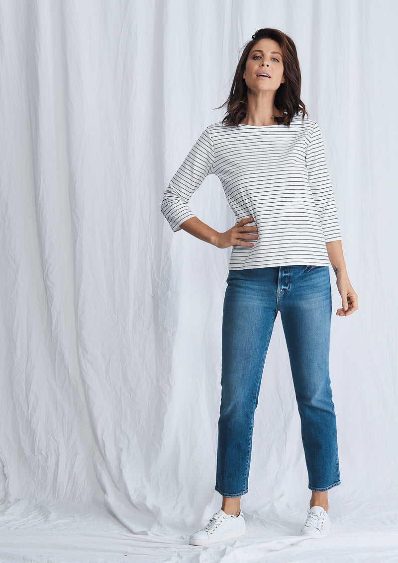 Mela Purdie Compact Knit Relaxed Boat Neck