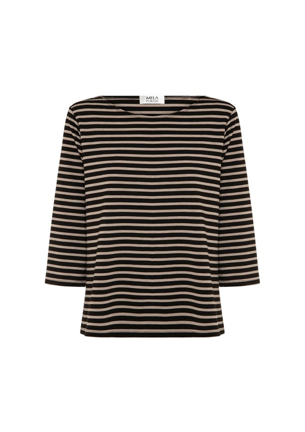 Mela Purdie Compact Signature Stripe Relaxed Boatneck