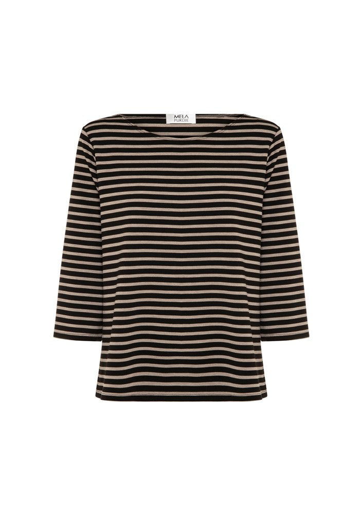 Mela Purdie Compact Signature Stripe Relaxed Boatneck