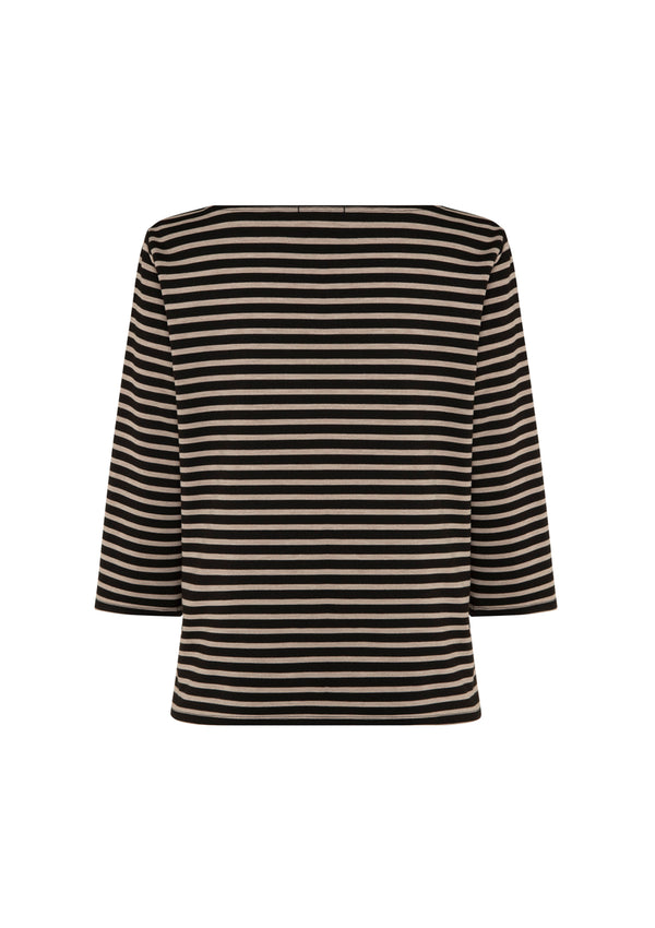 Mela Purdie Compact Signature Stripe Relaxed Boatneck