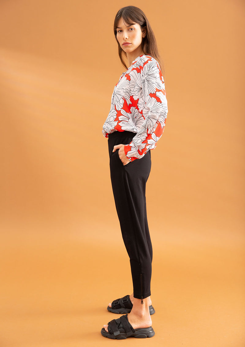 Mela Purdie Gauguin Floral Print Silk Soft Shirt