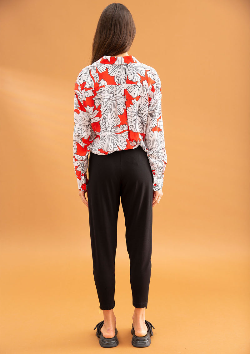 Mela Purdie Gauguin Floral Print Silk Soft Shirt