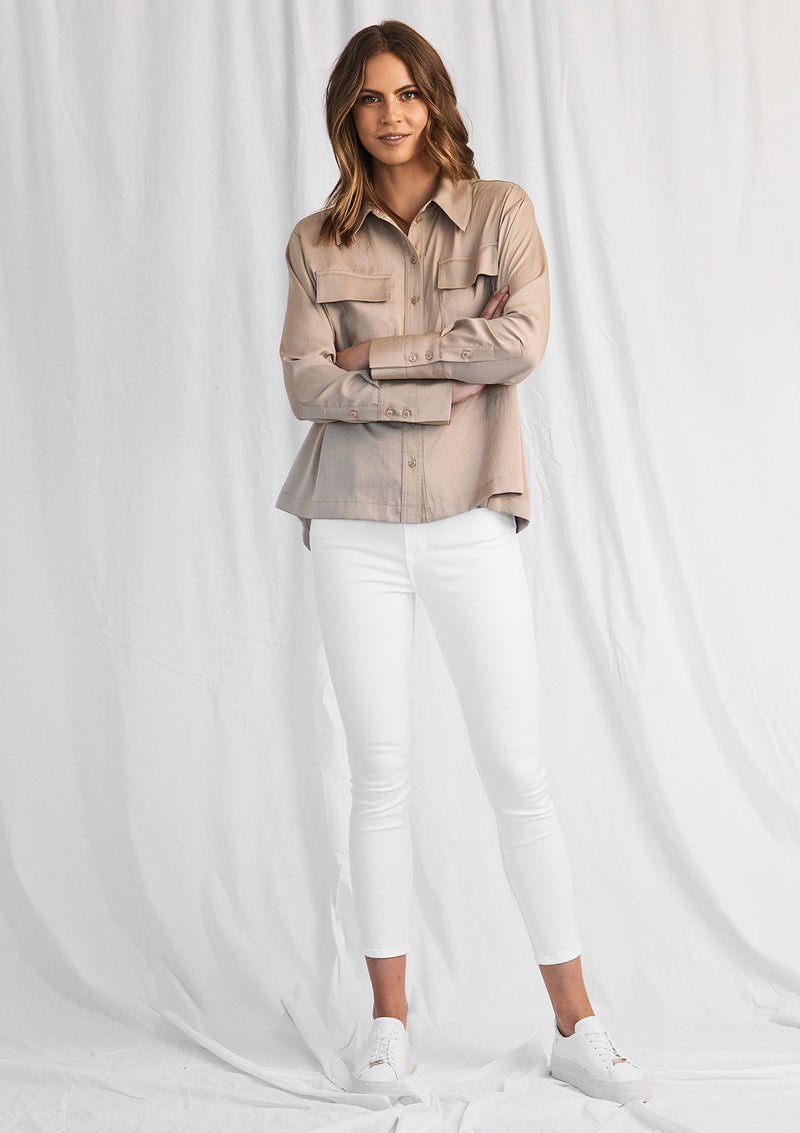 Mela Purdie Shimmer Twill Shimmer Shirt