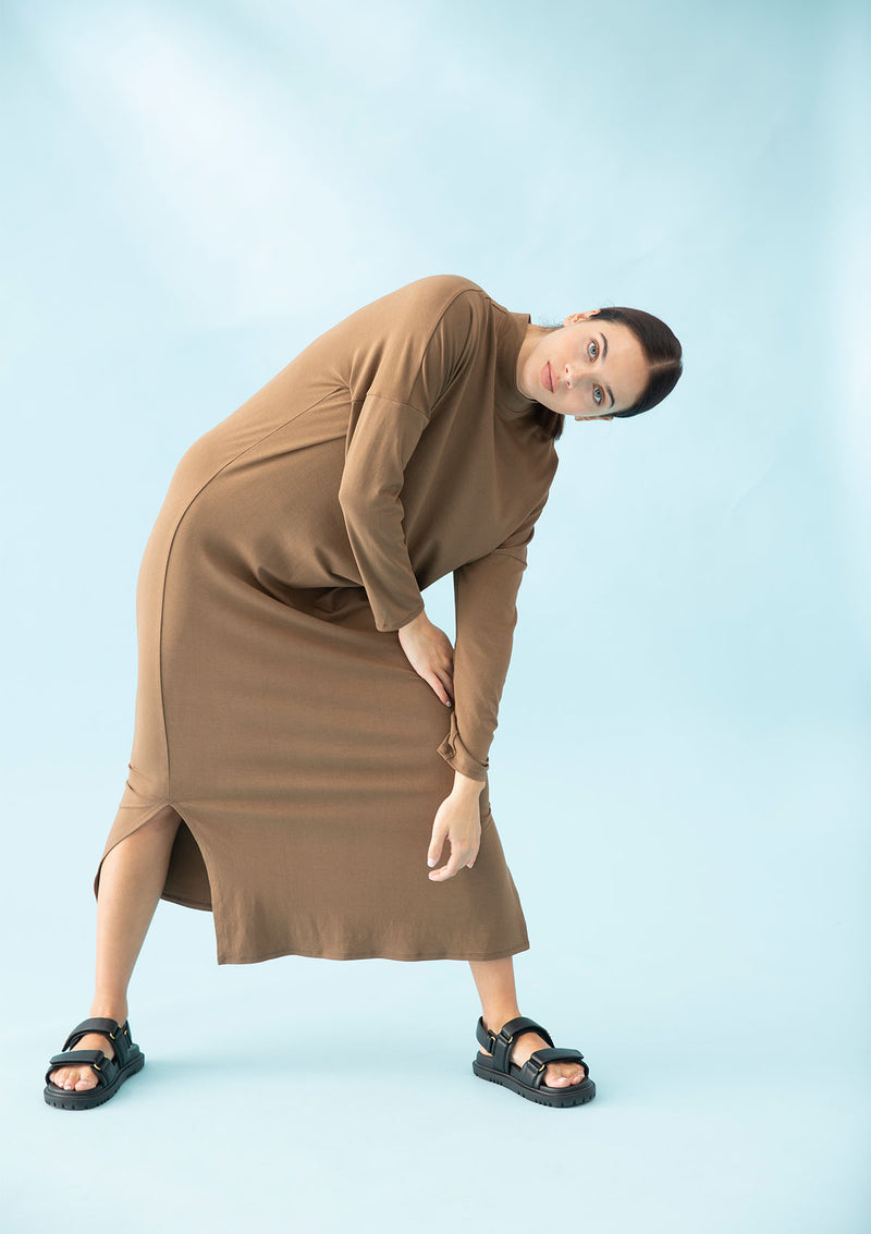 Mela Purdie Matte Jersey Crest Sweater Dress