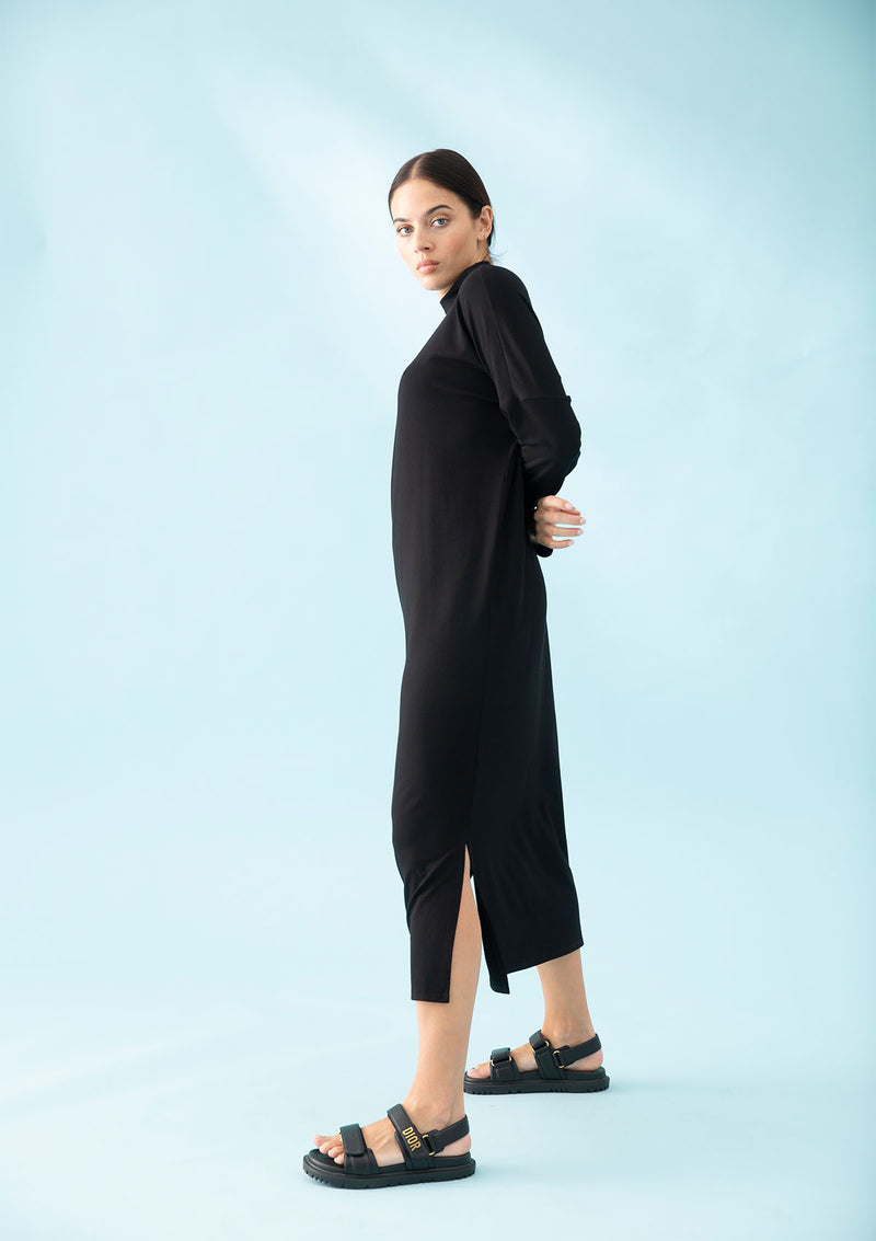 Mela Purdie Matte Jersey Crest Sweater Dress