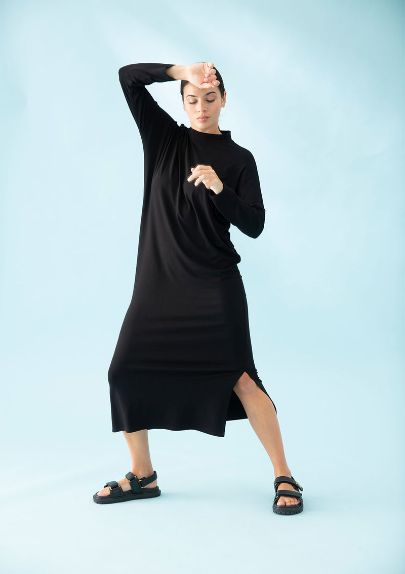 Mela Purdie Matte Jersey Crest Sweater Dress