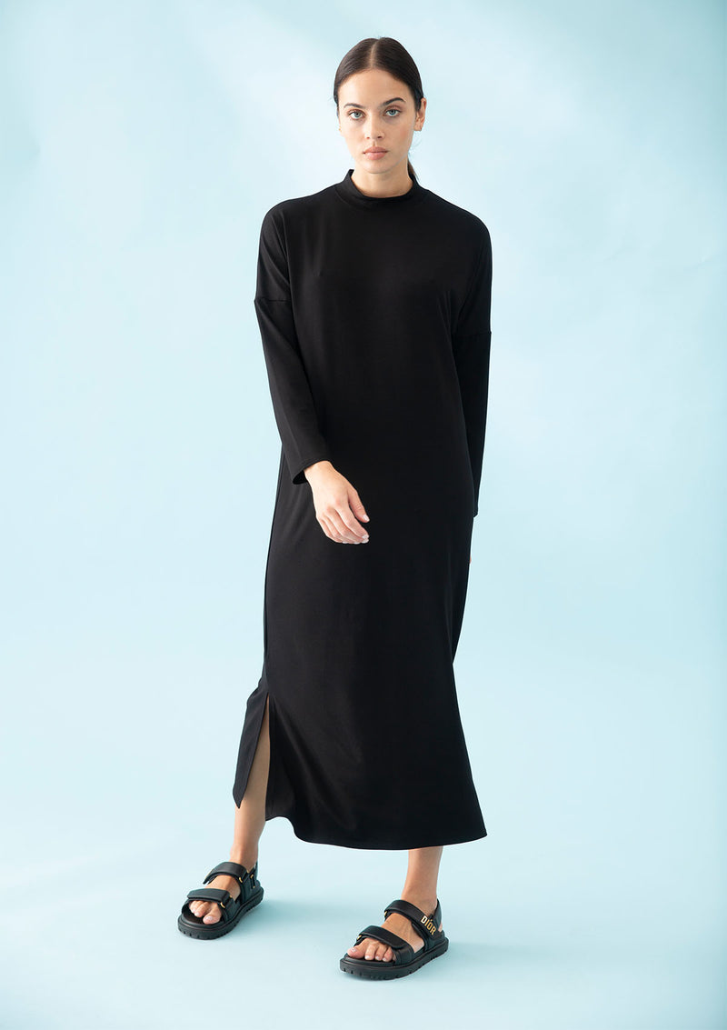 Mela Purdie Matte Jersey Crest Sweater Dress