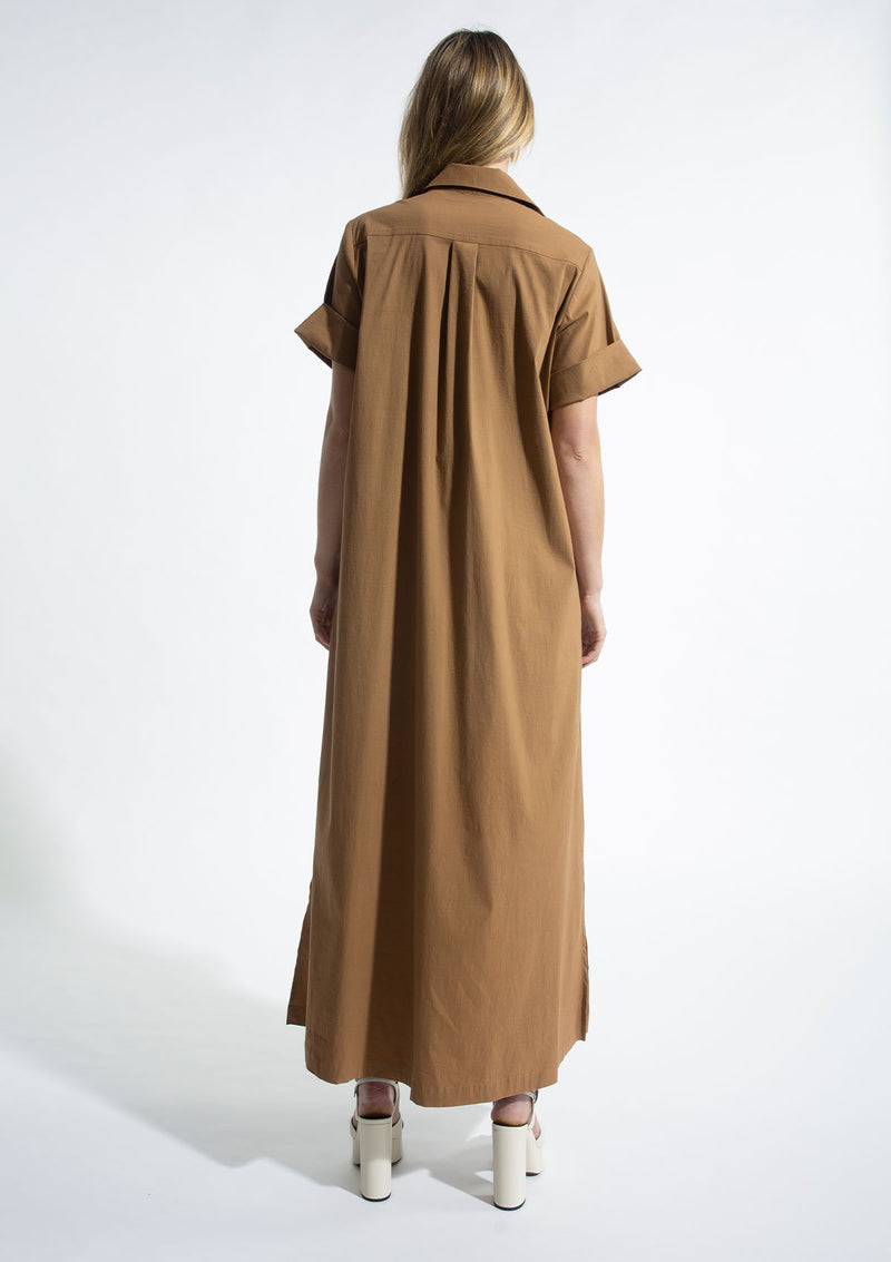 Mela Purdie Microprene Cuff Sleeve Dress