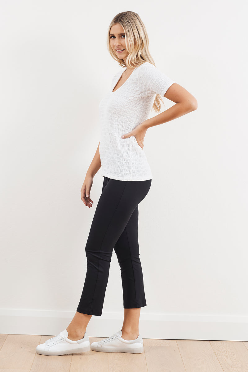 Mela Purdie Shirred Mesh Knit Aero T