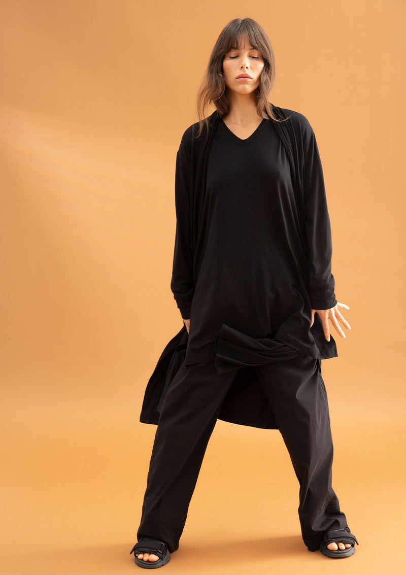 Mela Purdie Matte Jersey Maxi Coat