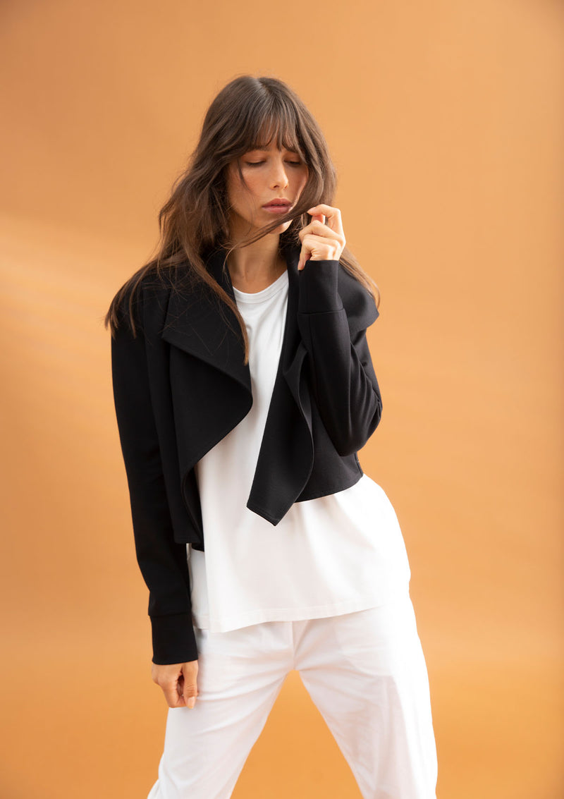 Mela Purdie Polished Ponte Hatch Jacket