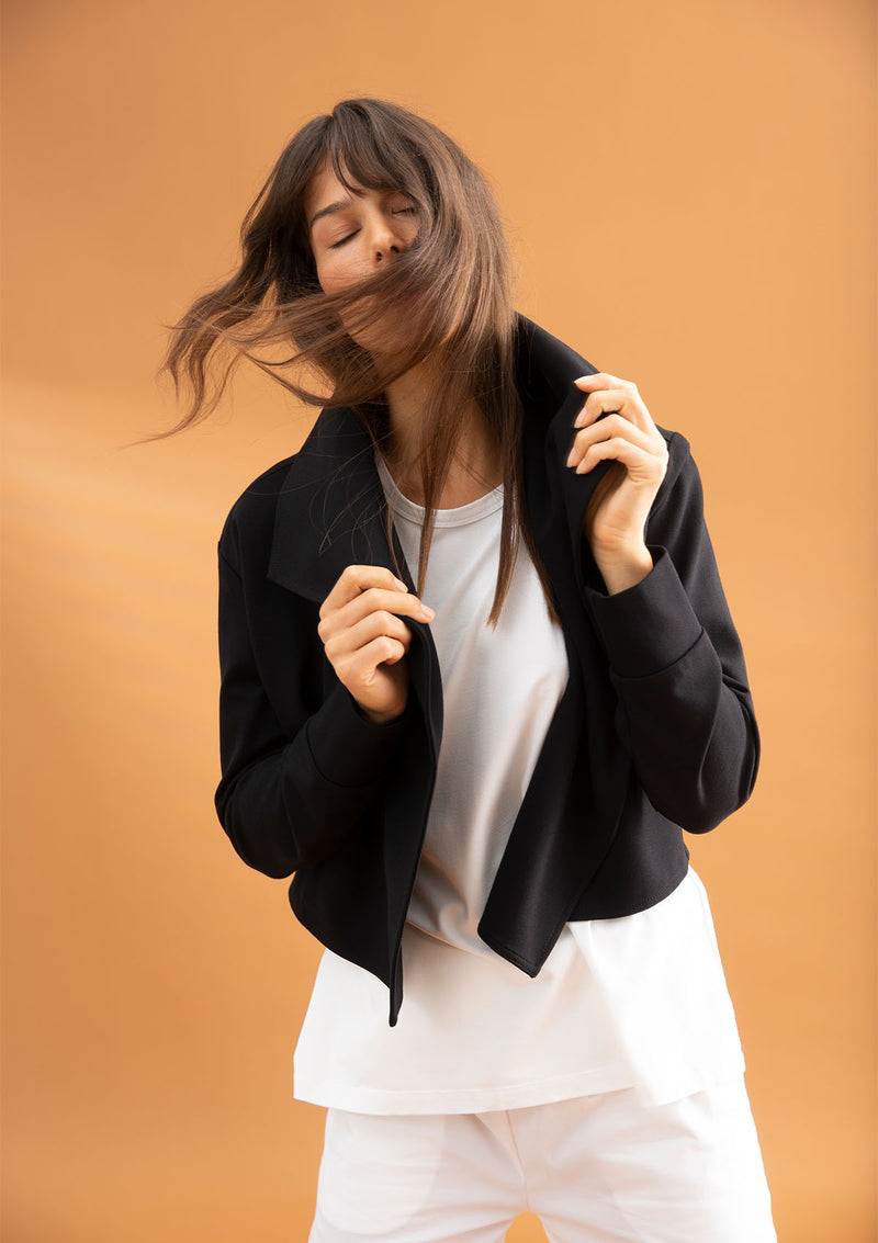 Mela Purdie Polished Ponte Hatch Jacket