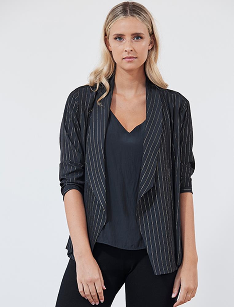 MP Glitter Stripe Tuxedo Jacket