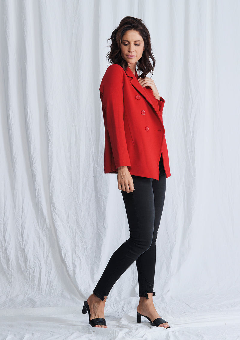 Mela Purdie Double Knit Crepe D.B Blazer