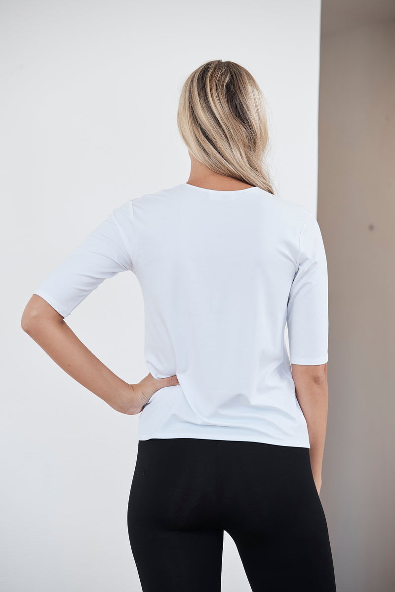 Mela Purdie Matte Jersey Elbow Top
