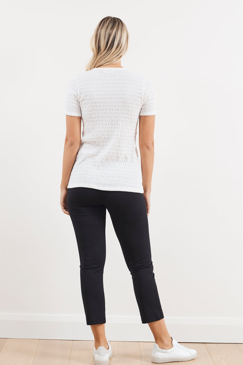 Mela Purdie Shirred Mesh Knit Aero T