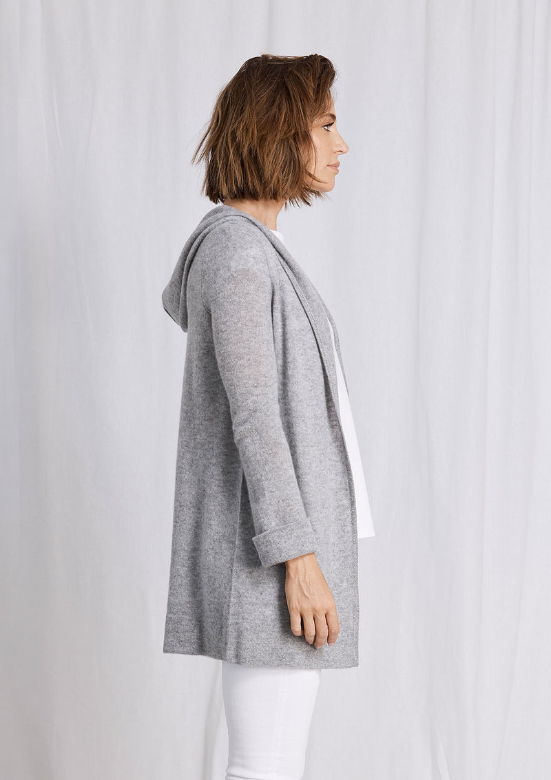 Khlassik Grey Essential Hooded Cardigan