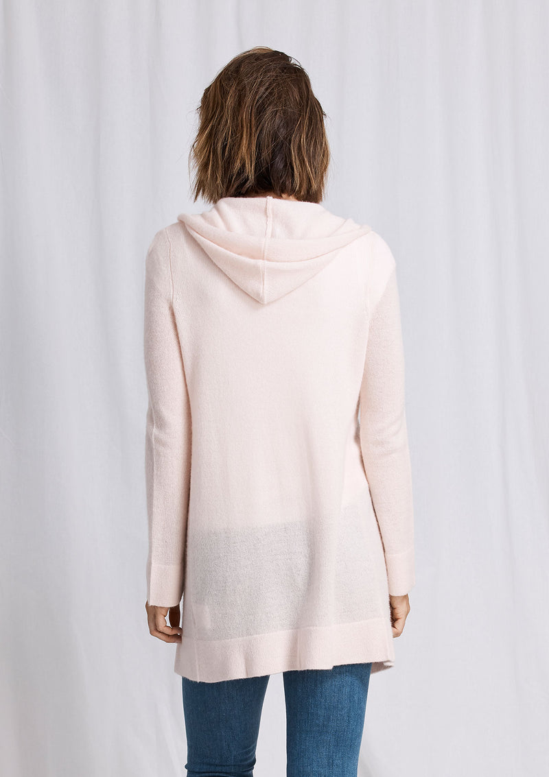 Khlassik Pink Essential Hooded Cardigan