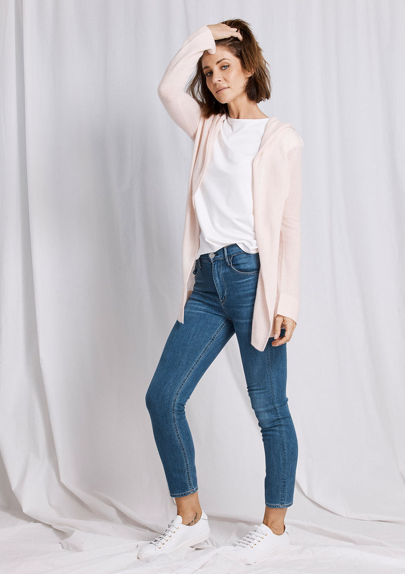 Khlassik Pink Essential Hooded Cardigan