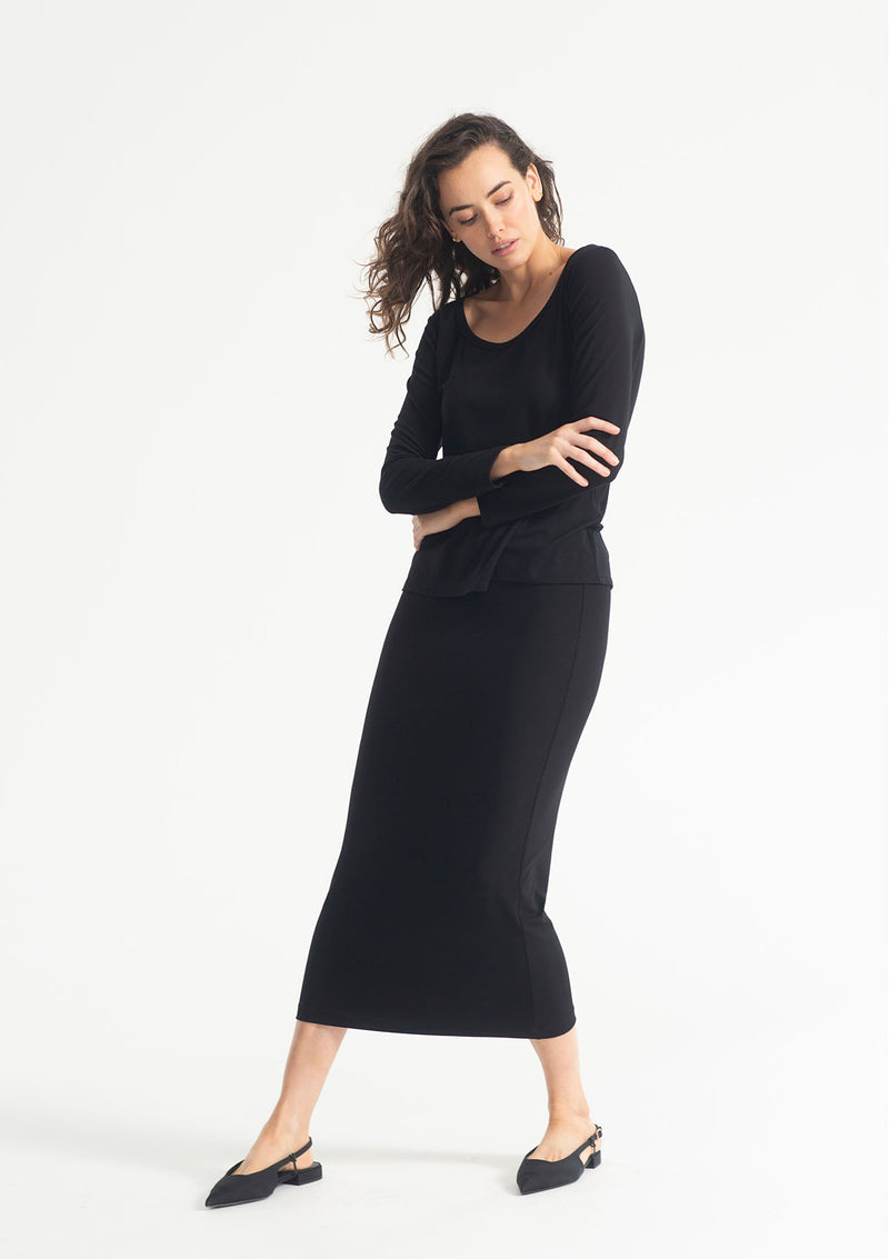 Mela Purdie Matte Jersey Midi Skirt