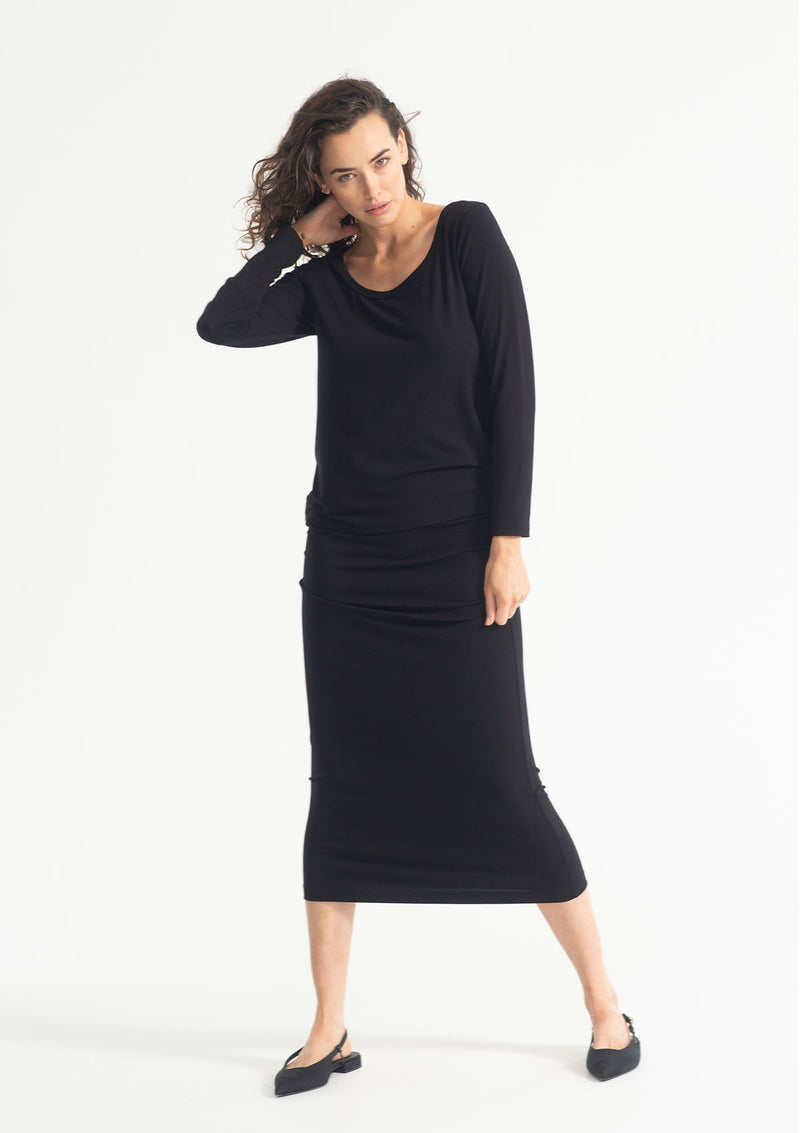 Mela Purdie Matte Jersey Midi Skirt