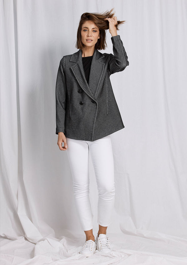 Mela Purdie Parquet Double Knit D.B Blazer