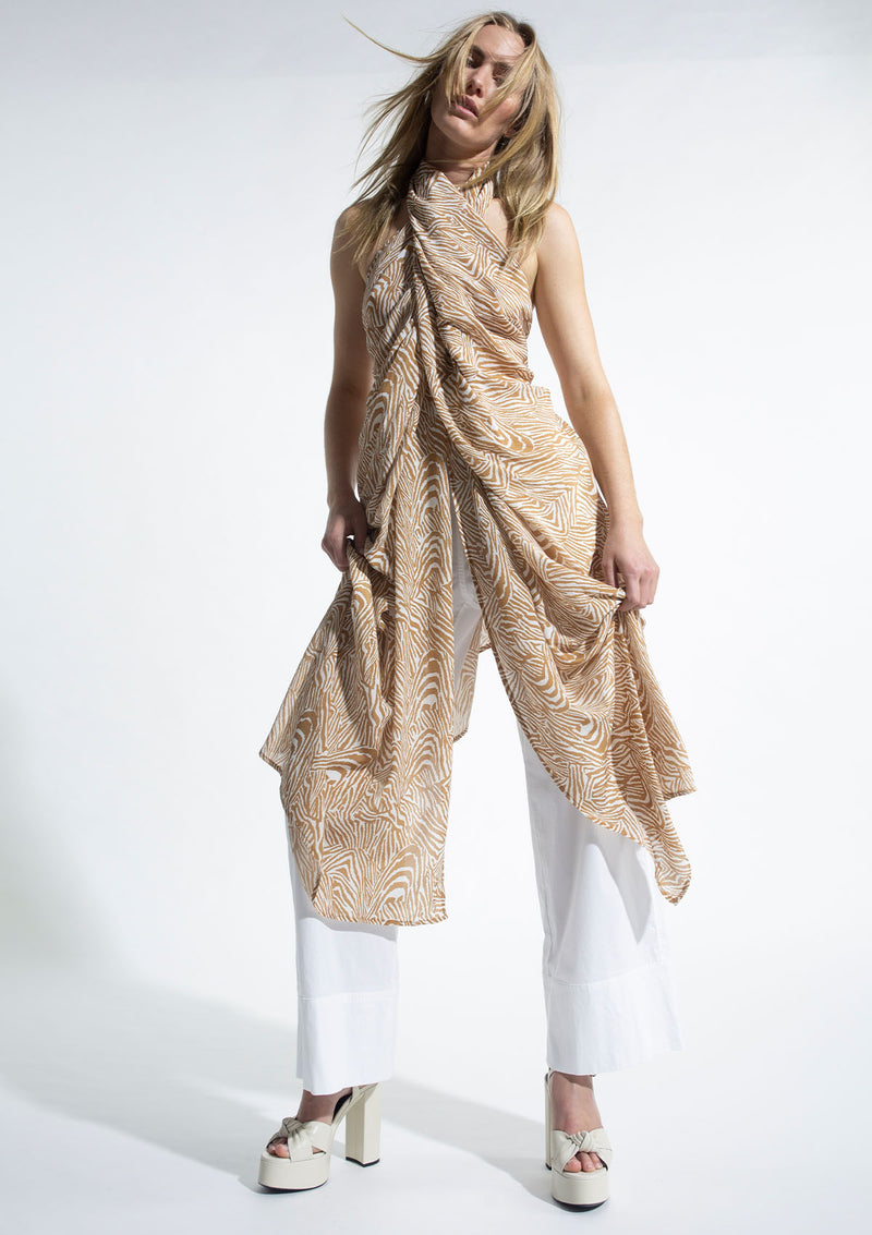 Mela Purdie Animal Maze Silk Maxi Scarf