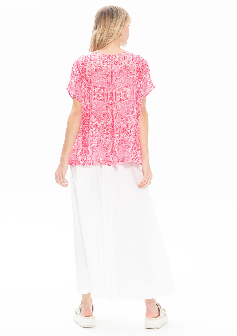 Mela Purdie Fillagree Print Silk Cap Shell