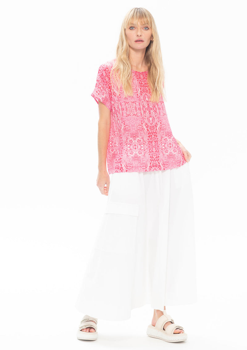 Mela Purdie Fillagree Print Silk Cap Shell