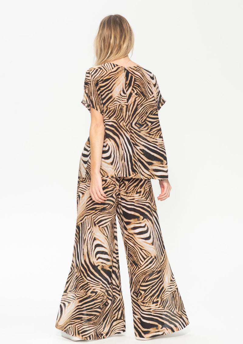 Mela Purdie Sahara Print Silk Cap Shell