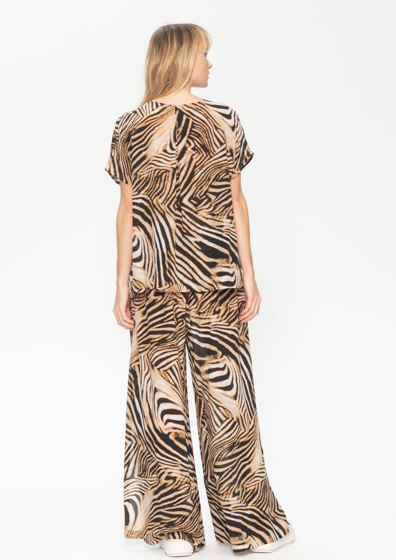 Mela Purdie Sahara Print Silk Cap Shell