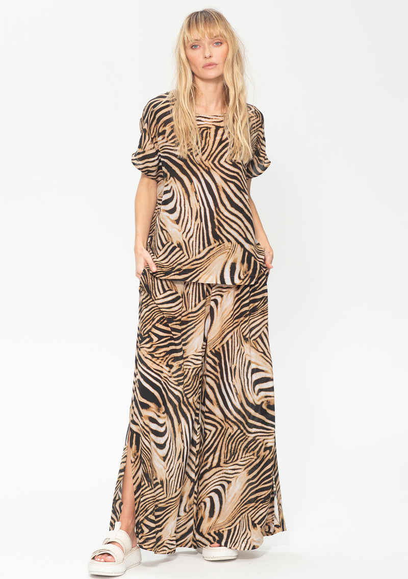 Mela Purdie Sahara Print Silk Cap Shell