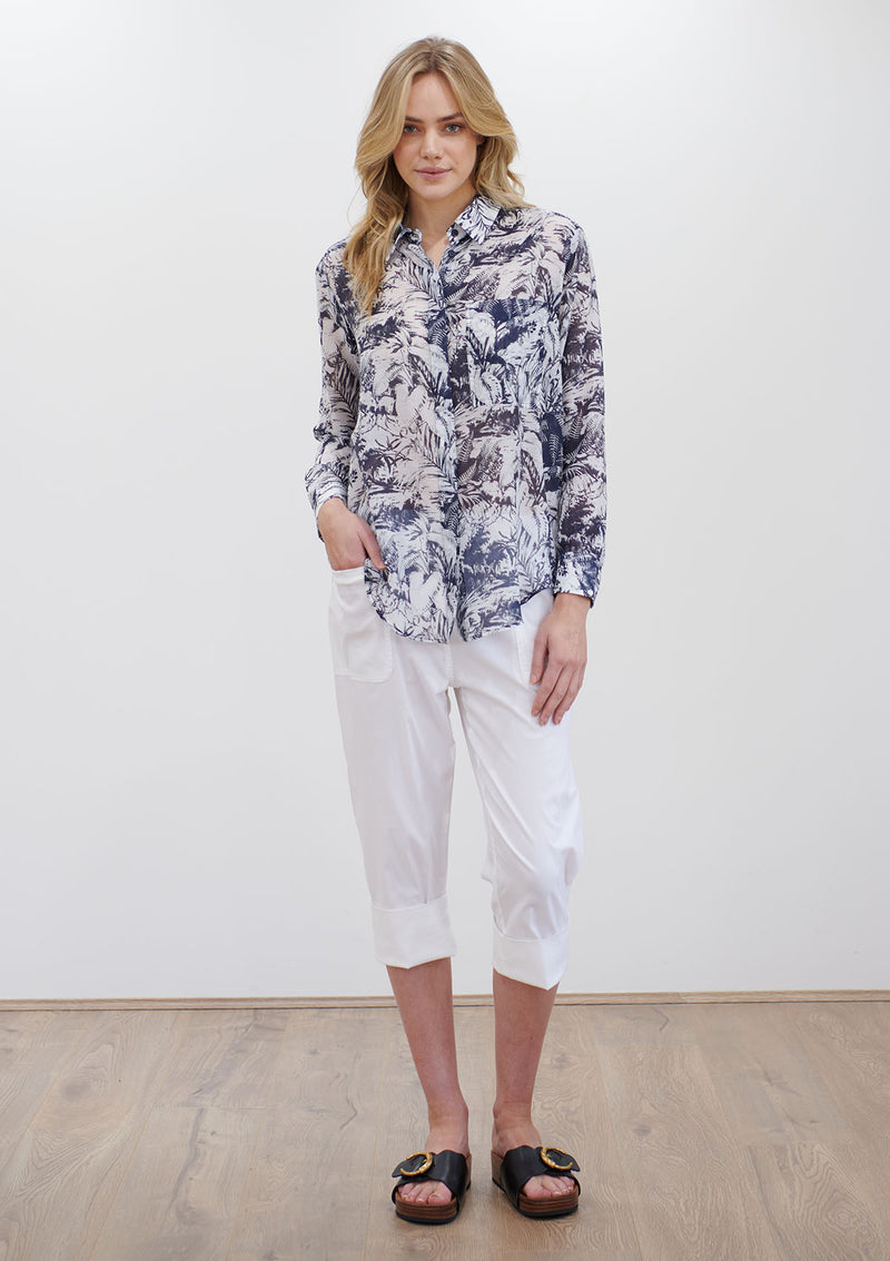 Mela Purdie Botanica Silk Single Pocket Shirt